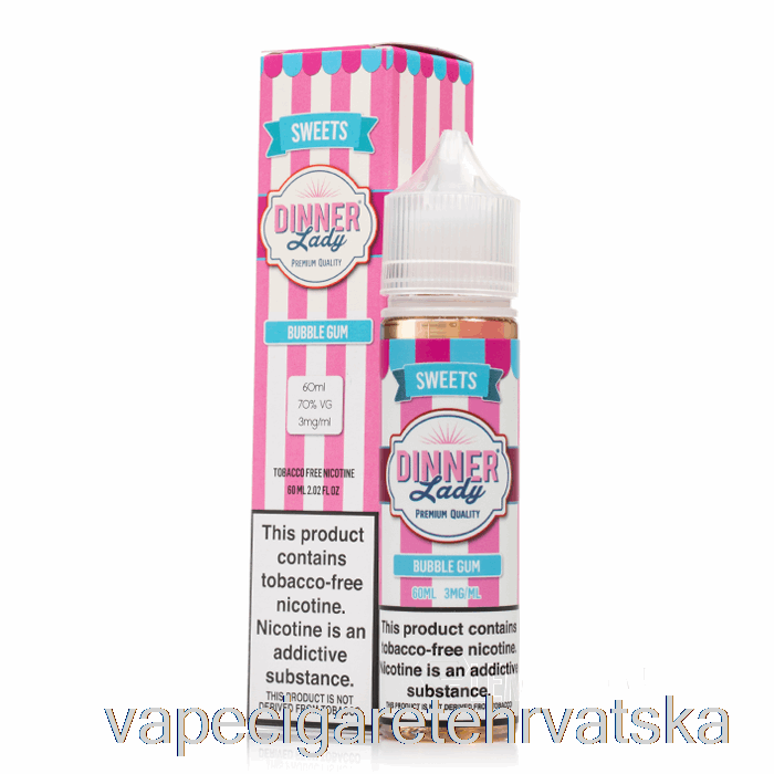 Vape Cigarete Bubblegum - Vape Dinner Lady E-tekućina - 60 Ml 3 Mg